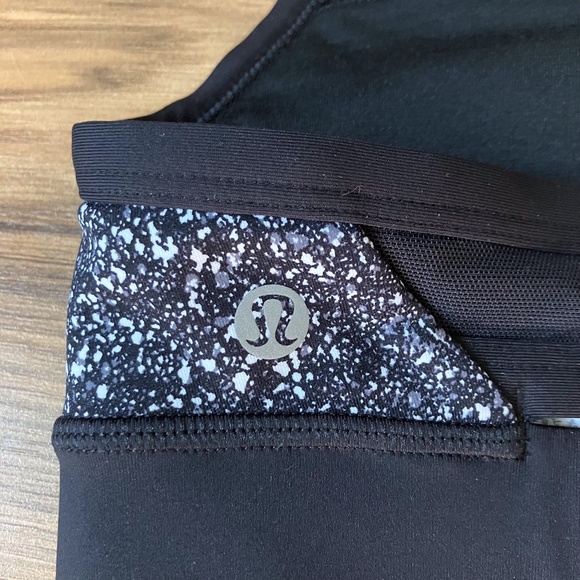 LIKE NEW - Lululemon Rise and Run Bra Mini Splatter 4 - Picture 3 of 9